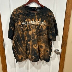 Graphic Tee – Size XL – Distressed Tie Dye Style